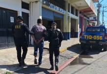 Williams ”N”, de 25 años, alias "El Perro" presunto responsable de herir con arma de fuego a otro hombre. Foto La Hora: PNC.