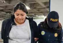 El juzgado de turno ligó a proceso y envió a prisión preventiva a la supuesta conviviente de alías Snyper, capturada la semana pasada. Foto La Hora: PNC