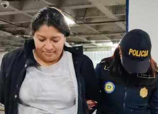 El juzgado de turno ligó a proceso y envió a prisión preventiva a la supuesta conviviente de alías Snyper, capturada la semana pasada. Foto La Hora: PNC
