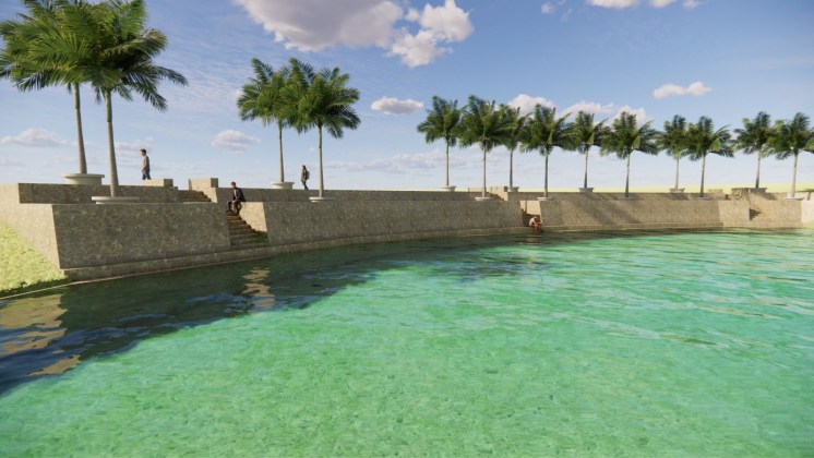 Proyecto &ldquo;Muelle y Malec&oacute;n Tur&iacute;stico&rdquo;. Foto La Hora: INGUAT.