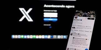 Imagen de archivo de un dispositivo móvil con la red social X. Foto La Hora: EFE