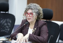 Economía explica compromisos adquiridos para reducir aranceles por EE. UU. La ministra de Economía, Gabriela García, explica los compromisos para eliminar los aranceles impuestos por Estados Unidos. Foto: Congreso de la República