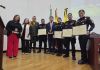 Los agentes guías K-9 recibieron el curso de formación en Colombia por cuatro meses. Foto La Hora: PNC