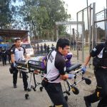 Los Bomberos Voluntarios llevaron a un centro asistencial a las víctimas. Foto La Hora: BV