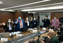 Autoridades del INE acudieron a citación en el Congreso de la República. Foto: La Hora / José Orozco