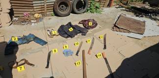 Allanamientos en varios inmuebles de la aldea Las Flores, en Sumpango, Sacatepéquez. Foto La Hora: MP.