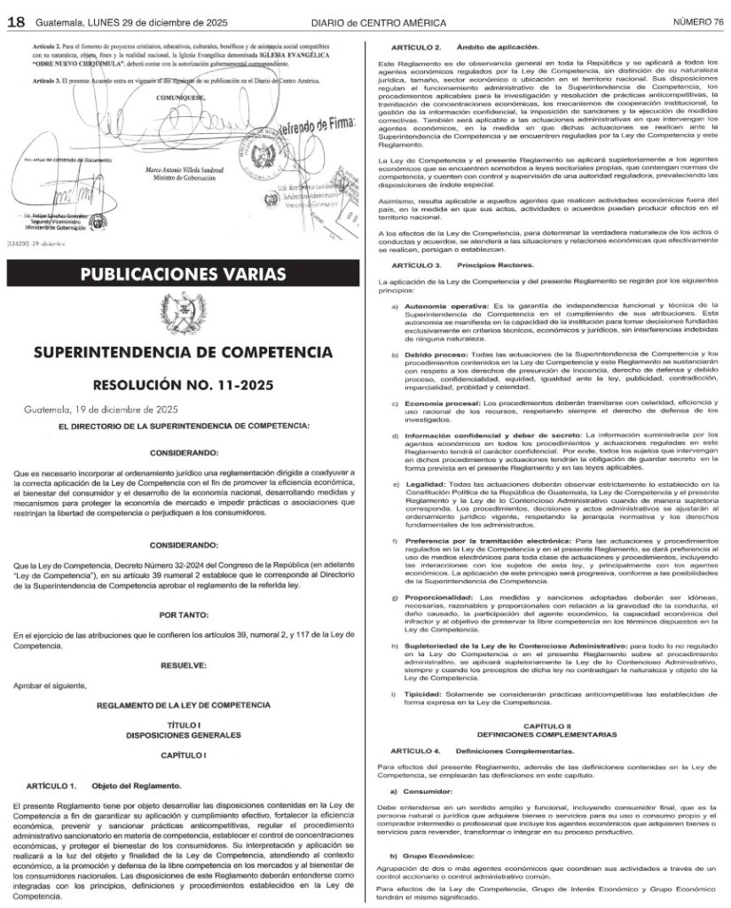 El 29 de diciembre se oficializó el reglamento de la Ley de Competencia. Foto: La Hora