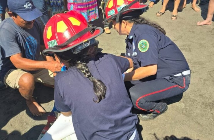 Las dos víctimas fueron arrastradas por un alfaque. Foto La Hora: ASONBOMD.