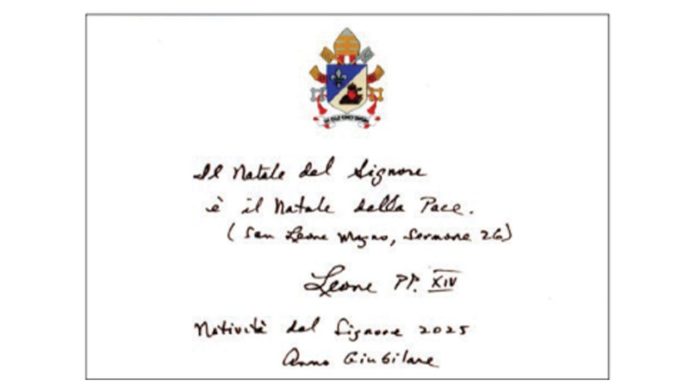 tarjeta papa leon xiv