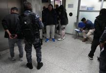 El Juzgado Noveno Penal ligó a proceso penal y envió a prisión preventiva a ocho supuestos integrantes de la banda Taxistas del Viejo. Foto La Hora: Daniel Ramírez