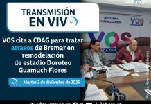 En vivo: VOS cita a CDAG para tratar atrasos de Bremar en remodelación de estadio Doroteo Guamuch Flores