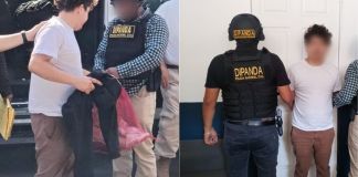El supuesto integrante de la Mara Salvatrucha fue ubicado en México y entregado en la frontera El Carmen, Malacatán, San Marcos. Foto La Hora: PNC