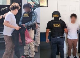 El supuesto integrante de la Mara Salvatrucha fue ubicado en México y entregado en la frontera El Carmen, Malacatán, San Marcos. Foto La Hora: PNC