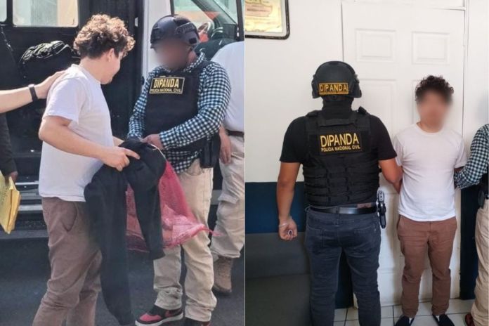 MS-Mexico El supuesto integrante de la Mara Salvatrucha fue ubicado en México y entregado en la frontera El Carmen, Malacatán, San Marcos. Foto La Hora: PNC