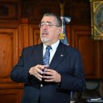 Arévalo hace un llamado a la población y profesionales a "participar" en elecciones de segundo grado. Foto La Hora: SCSP