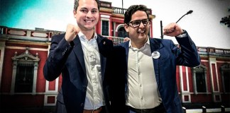 Gregorio Saavedra y Edgar Ortíz buscan ser comisionados en la Postuladora del Tribunal Supremo Electoral (TSE) con el CANG. Diseño La Hora: Roberto Altán