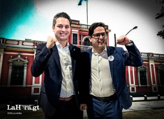 Gregorio Saavedra y Edgar Ortíz buscan ser comisionados en la Postuladora del Tribunal Supremo Electoral (TSE) con el CANG. Diseño La Hora: Roberto Altán