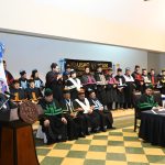 Alianza por las Reformas afirmó que el CSU de la USAC no puede elegir a magistrados de la CC con cargos vencidos. En la foto, miembros del CSU y directores de centros y escuelas. Foto La Hora: USAC