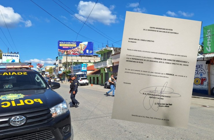 El representante de egresados en el Centro Universitario de Péten renunció al cargo, tras el ataque armado contra el director, Edy Romero. Foto La Hora: Cortesía