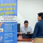 Actualización de datos del TSE de residencia electoral. Foto La Hora: TSE