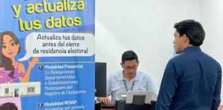 Actualización de datos del TSE de residencia electoral. Foto La Hora: TSE
