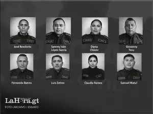 Padres, madres, hijos y compañeros: Los rostros y nombres de los ocho agentes de la PNC fallecidos en servicio