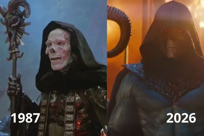 Comparación de caracterización de Skeletor de los Amos del Universo de 1987 y 2026. Foto La Hora: Canon/ Sony 