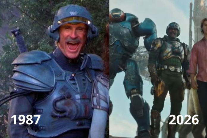 Comparación de caracterización de Man-At-Arms de los Amos del Universo de 1987 y 2026. Foto La Hora: Canon/ Sony 