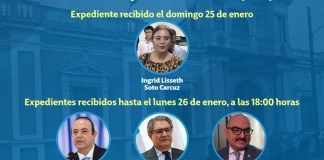 Aspirantes a Magistrados del Tribunal Supremo Electoral (TSE) al lunes 26 de enero. Foto La Hora: Alejandro Ramírez