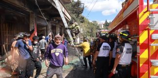 Explosión en bodega donde se guardaba pirotecnia deja daños en ferretería en San Raymundo La bodega donde se almacenaba la pirotecnia quedó destruida y una ferretería cercana resultó afectada. Foto La Hora: BV
