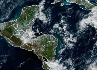 Mapa meteorológico que muestra las bajas temperaturas que se esperan para la primera semana de enero. Foto La Hora: Conred