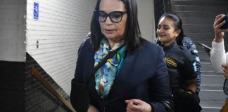 La ex vicepresidenta Roxana Baldetti fue sometida a una operación de la columna, la cual la mantiene en un estado de salud delicado. Foto La Hora: Daniel Ramírez