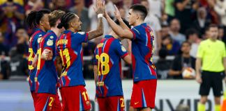 El FC Barcelona, con doblete de Raphinha, goleó 5-0 al Athletic de Bilbao en la primera semifinal de la Supercopa de España.