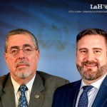 Presidente Bernardo Arévalo y embajador de EE. UU. Tobin Bradley. Foto La Hora: Francisco Altán