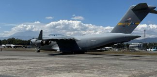 Guatemala recibe dos aviones C-17 de las Fuerzas Aéreas de EE. UU. en el marco de entrenamiento táctico en la lucha contra el narcotráfico. Foto La Hora: Embajada de EE. UU. en Guatemala