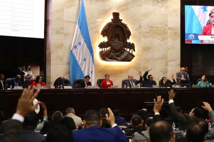 Congreso Nacional de Honduras del 2 de mayo de 2025. Foto La Hora: Congreso de Honduras