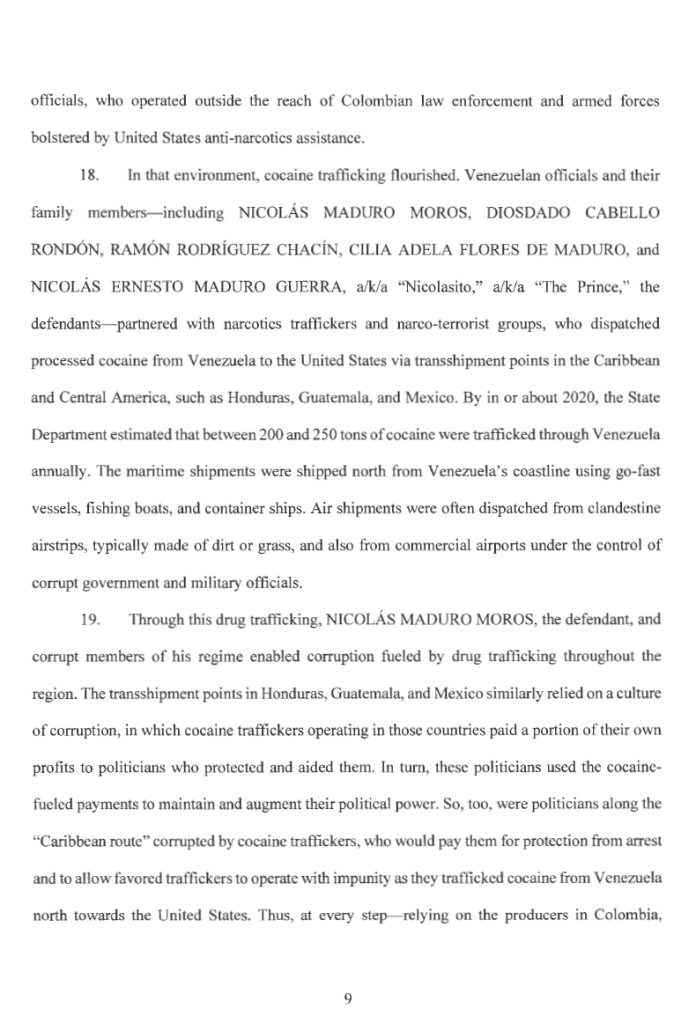 acusación EEUU Maduro