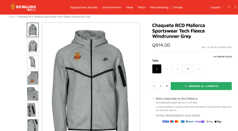 Chaqueta polar Windrunner de RCD Mallorca