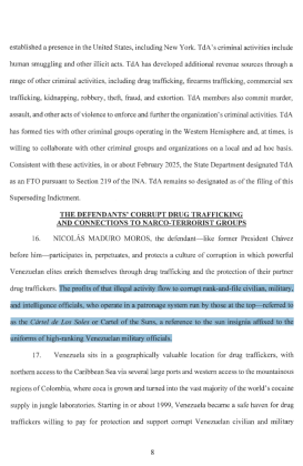 nueva acusaci&oacute;n