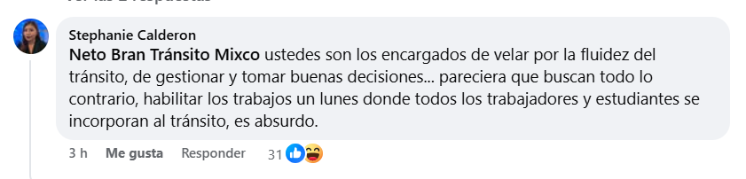 Comentario por parte de Stephanie Calderon.