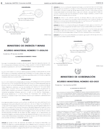acuerdos ministeriales MEM