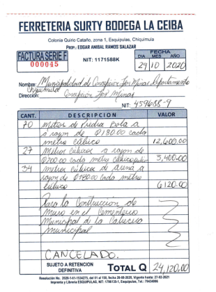 ferreter&iacute;a de Ramos Salazar