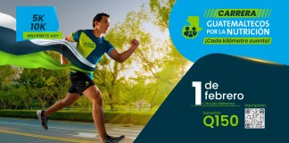 Carrera Guatemaltecos por la Nutrición "Cada Kilómetro Cuenta". Foto: La Hora/ Guatemaltecos por la Nutrición.