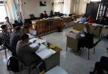 El Tribunal Cuarto de Sentencia Penal escucha las últimas declaraciones en el juicio contra Carlos García Rubio. Foto La Hora: Daniel Ramírez