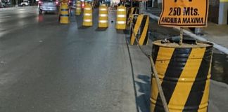 Desde las 9:00 de la noche de hoy hasta las 4:00 de la mañana del martes, se realizarán trabajos de fundición en el paso a desnivel, según lo informó la PMT de Santa Catarina Pinula. Foto La Hora: PMT Sta. Catarina Pinula