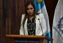 La magistrada Claudia Paredes propuso que se realice la elección de presidente del OJ sin presencia de todos los magistrados titulares. Foto La Hora: Daniel Ramírez