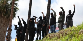 Colectivos armados en Venezuela. Foto La Hora: Archivo EFE / Miguel Martínez