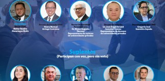 Con la elección de la planilla 4, integradas por Gregorio Saavedra y Edgar Ortiz, queda definida la lista de diez integrantes para la comisión postuladora del TSE.