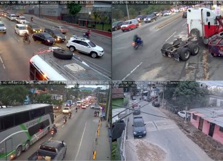 Dos accidentes de tránsito complican movilidad en ruta al Atlántico Complicación en el tránsito de ruta al Atlántico debidos a dos accidentes. Foto La Hora: Amílcar Montejo