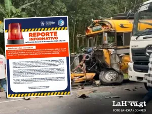 DGT sancionará con multa de Q10 mil a bus extraurbano involucrado en colisión triple en ruta al Pacífico